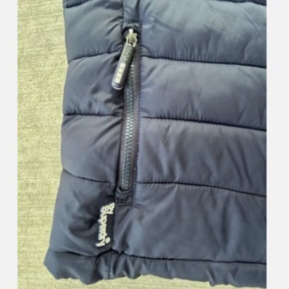 Superdry Vest Mens Size Medium Blue Puffer Fuji Jacket Quilted Preppy Outdoor - Picture 5 of 7